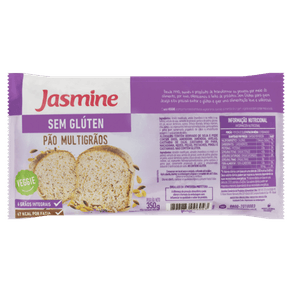 PÃO JASMINE 350G FATIADO SEM GLÚTEN MULTIGRÃOS PÃO JASMINE 350G FATIADO SEM GLÚTEN MULTIGRÃOS