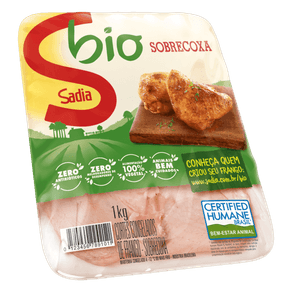 SOBRECOXA DE FRANGO CONGELADO SADIA BIO BANDEJA 1KG SOBRECOXA DE FRANGO CONGELADO SADIA BIO BANDEJA 1KG