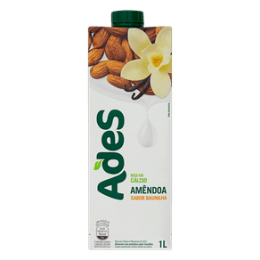BEBIDA À BASE DE SOJA SABOR AMÊNDOAS COM BAUNILHA ADES 1L BEBIDA À BASE DE SOJA SABOR AMÊNDOAS COM BAUNILHA ADES 1L