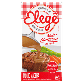 MOLHO ELEGE 200GR CREM MADEIRA/VINHO MOLHO ELEGE 200GR CREM MADEIRA/VINHO