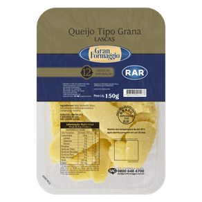 QUEIJO EM LASCAS GRAN FORMAGGIO 150G QUEIJO EM LASCAS GRAN FORMAGGIO 150G