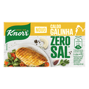 CALDO KNORR 48G ZERO SAL GALINHA CALDO KNORR 48G ZERO SAL GALINHA