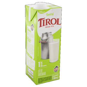 LEITE TIROL 1L LV C/ TAMPA SEMI DESNATADO LEITE TIROL 1L LV C/ TAMPA SEMI DESNATADO