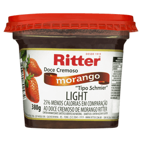 DOCE RITTER 380GR LIGHT MORANGO DOCE RITTER 380GR LIGHT MORANGO