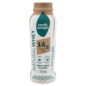 IOGURTE WHEY COOKIES VERDE CAMPO 250G IOGURTE WHEY COOKIES VERDE CAMPO 250G