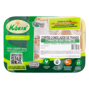 COXINHA DA ASA ORGÂNICO CONGELADO KORIN 600GR COXINHA DA ASA ORGÂNICO CONGELADO KORIN 600GR