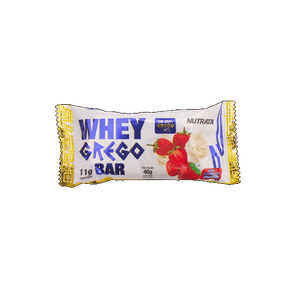BARRA WHEY GREGO 40G MORANGO E CHANTILLY BARRA WHEY GREGO 40G MORANGO E CHANTILLY