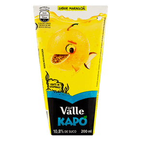 SUCO DE MARACUJÁ DEL VALLE KAPO 200ML SUCO DE MARACUJÁ DEL VALLE KAPO 200ML
