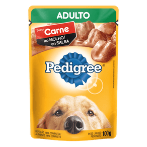 RAÇÃO PARA ADULTOS CARNE SACHÊ PEDIGREE 100GR RAÇÃO PARA ADULTOS CARNE SACHÊ PEDIGREE 100GR