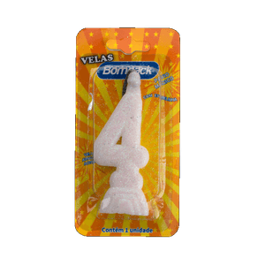 VELA SUPER NUMEROS BOMPACK BRANCA N4 VELA SUPER NUMEROS BOMPACK BRANCA N4