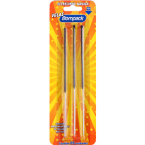 VELA ANIVER BOMPACK ESTRELA MAGICA C/3 VELA ANIVER BOMPACK ESTRELA MAGICA C/3
