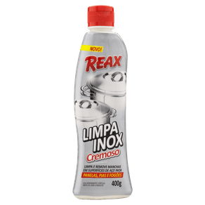 LIMPADOR LIMPA INOX CREMOSO REAX 400GR LIMPADOR LIMPA INOX CREMOSO REAX 400GR