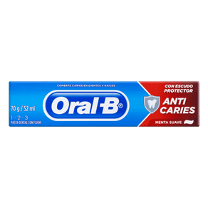 CREME DENTAL 1.2..3 ANTI CÁRIES ORAL-B 70G CREME DENTAL 1.2..3 ANTI CÁRIES ORAL-B 70G