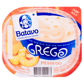 IOGURTE PÊSSEGO GREGO BATAVO 100G