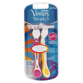 APARELHO DEPILATÓRIO SIMPLY VENUS C/2 UNIDADES