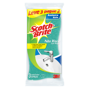ESPONJA SCOTCH BRITE BANHEIRO ESPONJA SCOTCH BRITE BANHEIRO