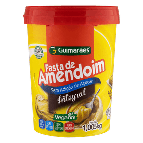 PASTA AMENDOIM GUIMARAES 1,005KG INTEGRAL PASTA AMENDOIM GUIMARAES 1,005KG INTEGRAL
