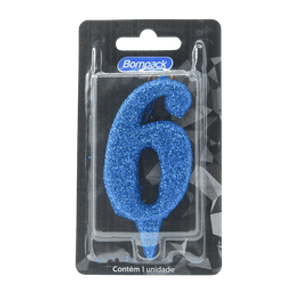 VELA BOMPACK ESPECIAL AZUL N6 VELA BOMPACK ESPECIAL AZUL N6