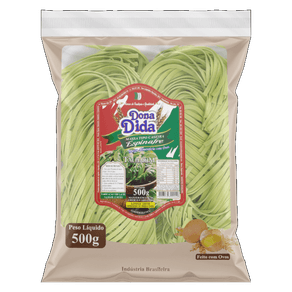 MASSA DONA DIDA 500GR CASEIRA C/ESPINAFRE MASSA DONA DIDA 500GR CASEIRA C/ESPINAFRE