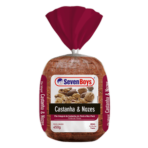 PÃO SEVEN BOYS 450G CASTANHA/NOZES PÃO SEVEN BOYS 450G CASTANHA/NOZES