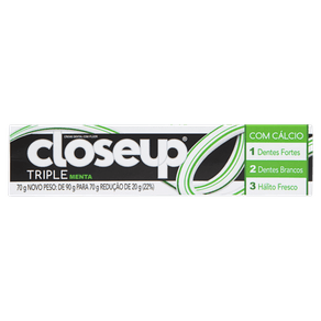 CREME DENTAL TRIPLA MENTA CLOSE UP 70G CREME DENTAL TRIPLA MENTA CLOSE UP 70G