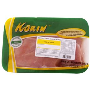 FILÉ DE PEITO DE FRANGO ORGÂNICO CONGELADO KORIN 600GR FILÉ DE PEITO DE FRANGO ORGÂNICO CONGELADO KORIN 600GR