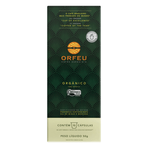 CAPSULA CAFE ORFEU C/10UN ORGANICO CAPSULA CAFE ORFEU C/10UN ORGANICO