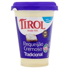 REQUEIJÃO TRADICIONAL CREMOSO TIROL COPO 180G REQUEIJÃO TRADICIONAL CREMOSO TIROL COPO 180G