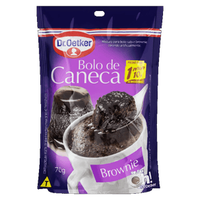 BOLO CANECA DR OETKER 70GR BROWNIE BOLO CANECA DR OETKER 70GR BROWNIE