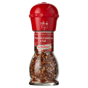 TEMPERO PIMENTA CALABRESA E SAL COM MOEDOR VIDRO KOTANYI 35G