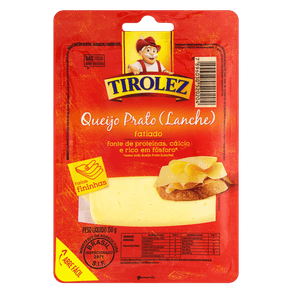 QUEIJO PRATO FATIADO TIROLEZ 150G QUEIJO PRATO FATIADO TIROLEZ 150G