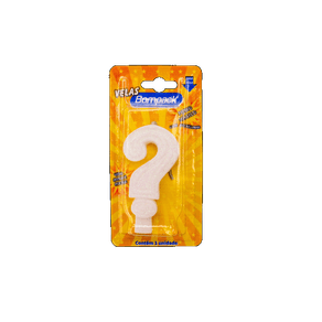 VELA INTERROGACAO BOMPACK BRANCA VELA INTERROGACAO BOMPACK BRANCA