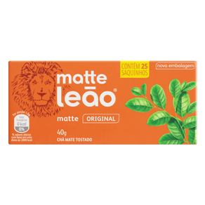 CHA MATTE LEAO 40GR TEA BAG NATURAL