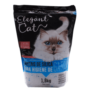 AREIA ELEGANT CAT 1,6KG CRISTAIS DE SILICA