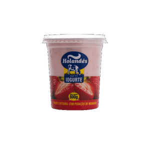IOGURTE COM PEDAÇOS DE MORANGO HOLANDÊS 500G IOGURTE COM PEDAÇOS DE MORANGO HOLANDÊS 500G