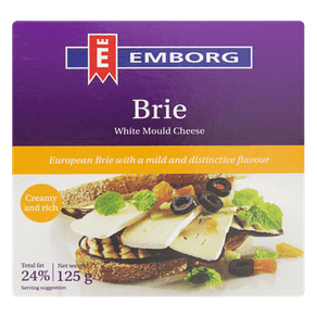 QUEIJO BRIE LATA EMBORG 125G QUEIJO BRIE LATA EMBORG 125G