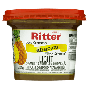 DOCE RITTER 380GR LIGHT ABACAXI DOCE RITTER 380GR LIGHT ABACAXI
