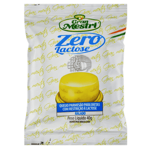 QUEIJO RALADO PARMESÃO ZERO LACTOSE GRAN MESTRI 40G QUEIJO RALADO PARMESÃO ZERO LACTOSE GRAN MESTRI 40G