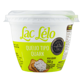 QUEIJO QUARK TRADICIONAL LAC LELO 280G QUEIJO QUARK TRADICIONAL LAC LELO 280G