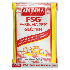 FARINHA SEM GLÚTEN AMINNA 500GR FARINHA SEM GLÚTEN AMINNA 500GR