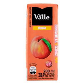 SUCO DE PÊSSEGO NUTRI DEL VALLE MAIS 200ML SUCO DE PÊSSEGO NUTRI DEL VALLE MAIS 200ML