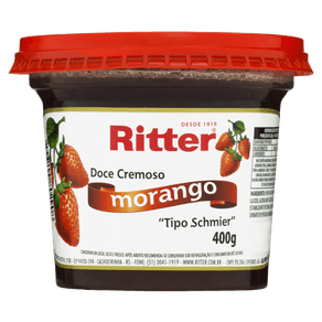 DOCE RITTER 400GR FRUTA MORANGO DOCE RITTER 400GR FRUTA MORANGO