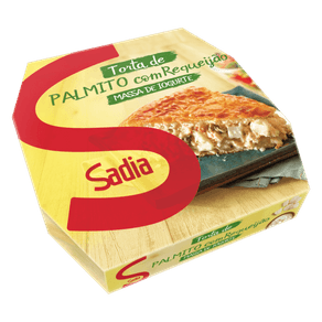 TORTA DE PALMITO COM REQUEIJÃO SADIA 500G