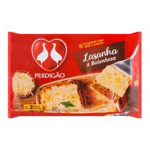 LASANHA BOLONHESA PERDIGÃO 600G LASANHA BOLONHESA PERDIGÃO 600G