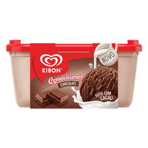 SORVETE CREMOSÍSSIMO CHOCOLATE KIBON 1,5L SORVETE CREMOSÍSSIMO CHOCOLATE KIBON 1,5L