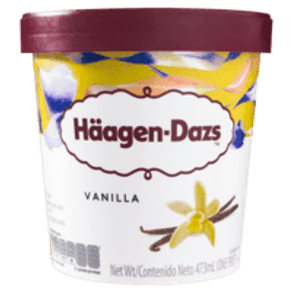 SORVETE VANILLA HAAGEN-DAZS 473ML SORVETE VANILLA HAAGEN-DAZS 473ML