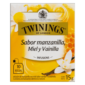 CHA TWININGS 15GR CAMOMILA/MEL/BAUN MISTO CHA TWININGS 15GR CAMOMILA/MEL/BAUN MISTO