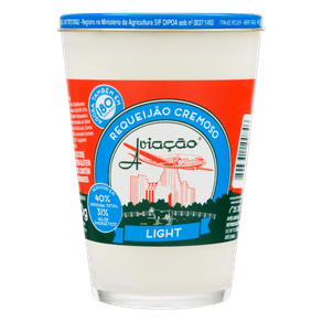 REQUEIJÃO LIGHT AVIAÇÃO 180G REQUEIJÃO LIGHT AVIAÇÃO 180G