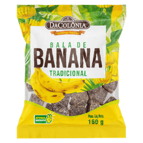 BALA DE BANANA DA COLONIA 160GR TRAD BALA DE BANANA DA COLONIA 160GR TRAD