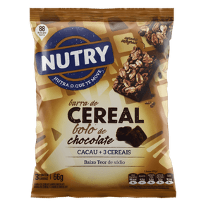 BARRA CEREAL NUTRY 66G BOLO CHOC